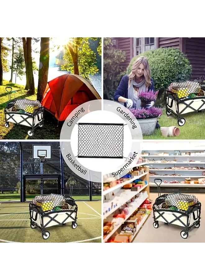 Heavy Duty Folding Car Storage Net 27 56 Inch Durable Nylon For Trunk Outdoor Camping - Image 4